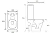 Rosa Basin And Close Coupled Toilet Set - bathandtile