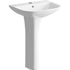 rosa basin full pedestal 560x450mm, Alessio, Basins, Full Pedestal Basin, 3