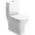 Rosa Close Coupled Fully Shrouded WC & Wrapover Toilet Seat - bathandtile