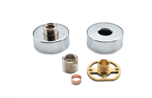 Round Exposed Shower Valve Fast Fitting Kit (Pair) - bathandtile