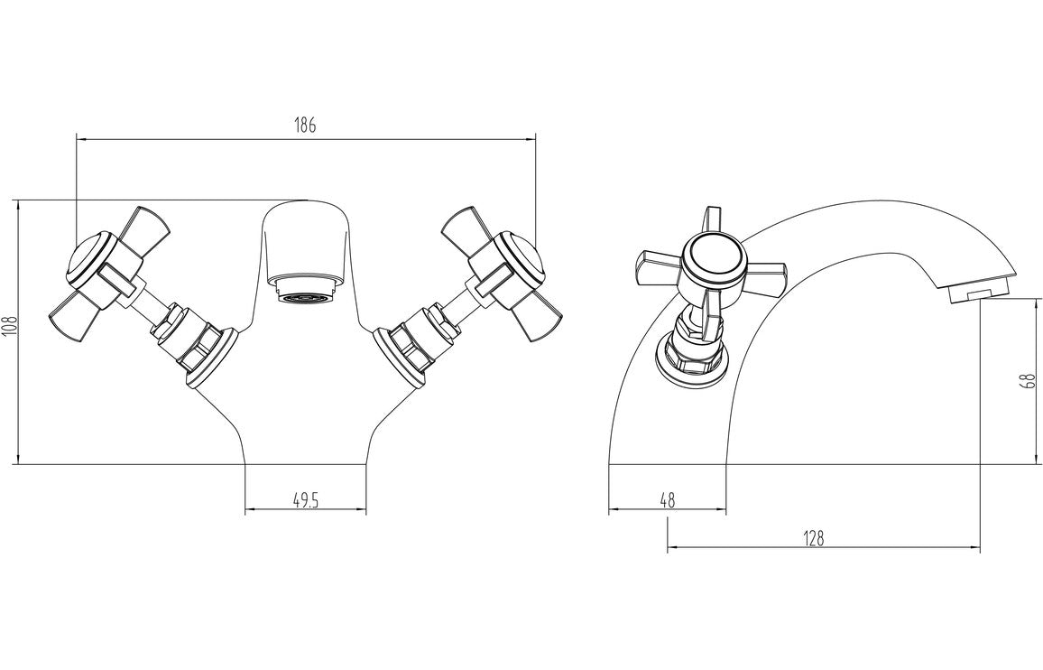 Sabrina Basin Mixer Tap And Waste - bathandtile