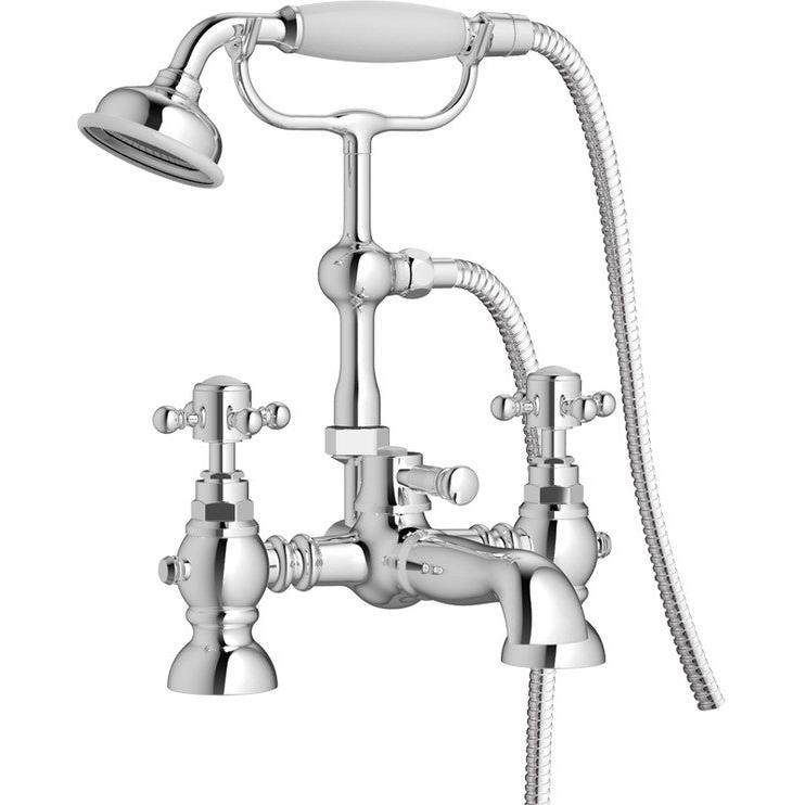 Sabrina Bath Shower Mixer Tap with Shower Kit - bathandtile