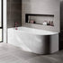 enrico j shape corner bath 1700x725x600mm bath panel lh, Baths, Straight Baths, Alessio, 1