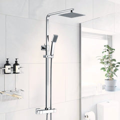 Sergio Thermostatic Bar Mixer Shower with Riser & Overhead Kt