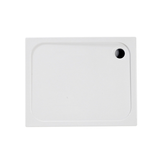 45mm deluxe 900x700mm rectangular tray waste, Alessio, white, Rectangular Trays, Shower Trays, 1