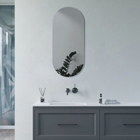 sleek 400x800mm oblong mirror, Alessio, Mirrors, Standard Bathroom Mirrors, 1