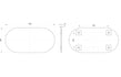 sleek 400x800mm oblong mirror, Alessio, Mirrors, Standard Bathroom Mirrors, 4