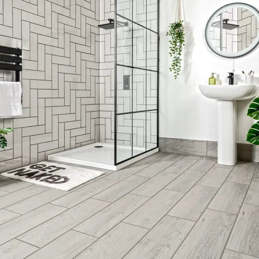 Star Wood Grey Wood Effect Tiles 185x598mm - bathandtile