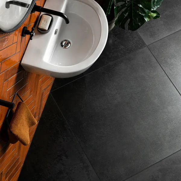 Stardust Black Lapato 898x898mm Tiles