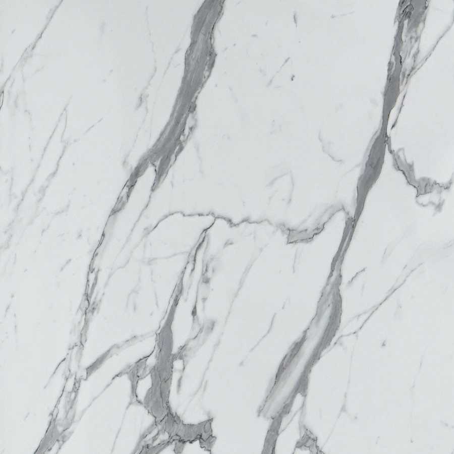 Statuario Marble 1200mm Plywood Square Edge Wet Wall Panel - bathandtile