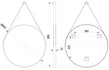 tia 600mm round mirror matt black, Alessio, Mirrors, Round Mirrors, Standard Bathroom Mirrors, 5