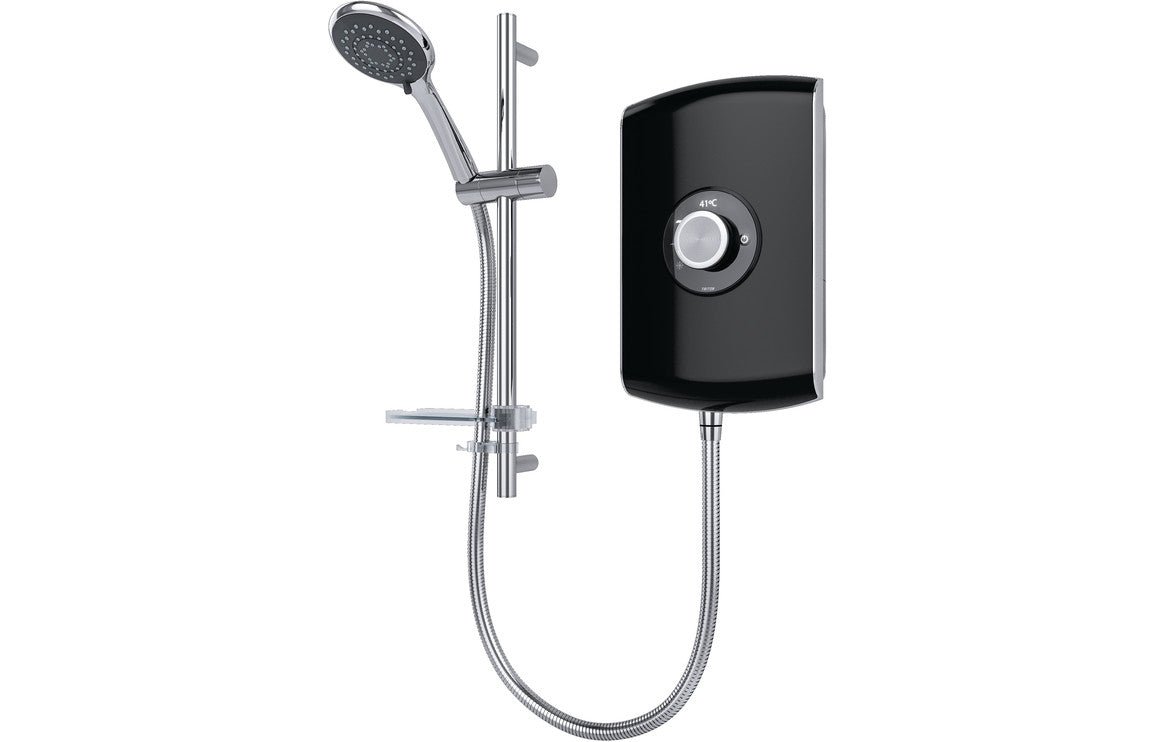 Triton Amore Electric Shower 8.5kW - Black Gloss - bathandtile