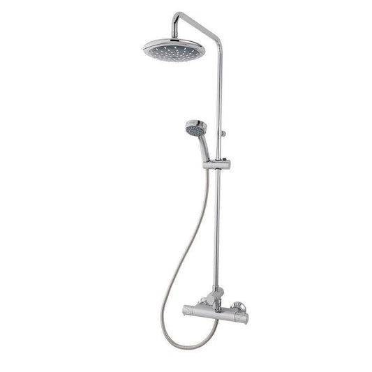 Triton Dene Thermostatic Bar Mixer Shower with Diverter - Chrome - bathandtile