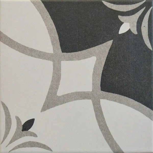 Twenties Crest Design Tiles 200x200mm - bathandtile