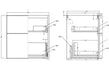 valente 610mm wall hung 2 drawer basin unit basin matt latte, Alessio, Wall Hung Vanity Unit, 5