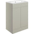 valente 615mm floor standing 2 door basin unit basin matt latte, Alessio, Sink Vanity Unit, Basin Unit, 4
