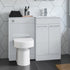 valeria 1100mm combination toilet basin unit rh white gloss chrome handles, Alessio, Bathroom Cabinet, 1
