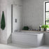 Valeria Complete Bathroom Suite 1700mm Bath - Right Hand Unit Anthracite - bathandtile
