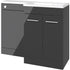 Valeria Complete Bathroom Suite 1700mm Bath - Right Hand Unit Anthracite - bathandtile