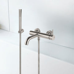 Vema Tiber Wall Mounted Bath Shower Mixer Tap St/Steel