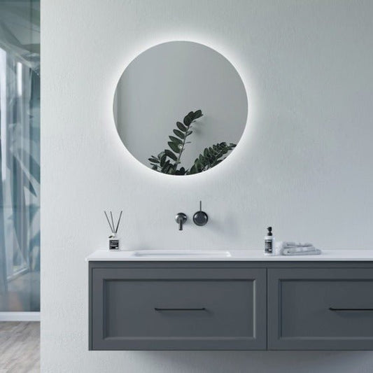 venice 600mm round back lit led mirror, Alessio, Illuminated Bathroom Mirror, Mirrors, Round Mirrors, 1