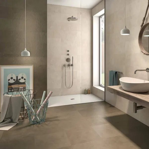 Venice Taupe Floor Tiles 450x450mm - bathandtile