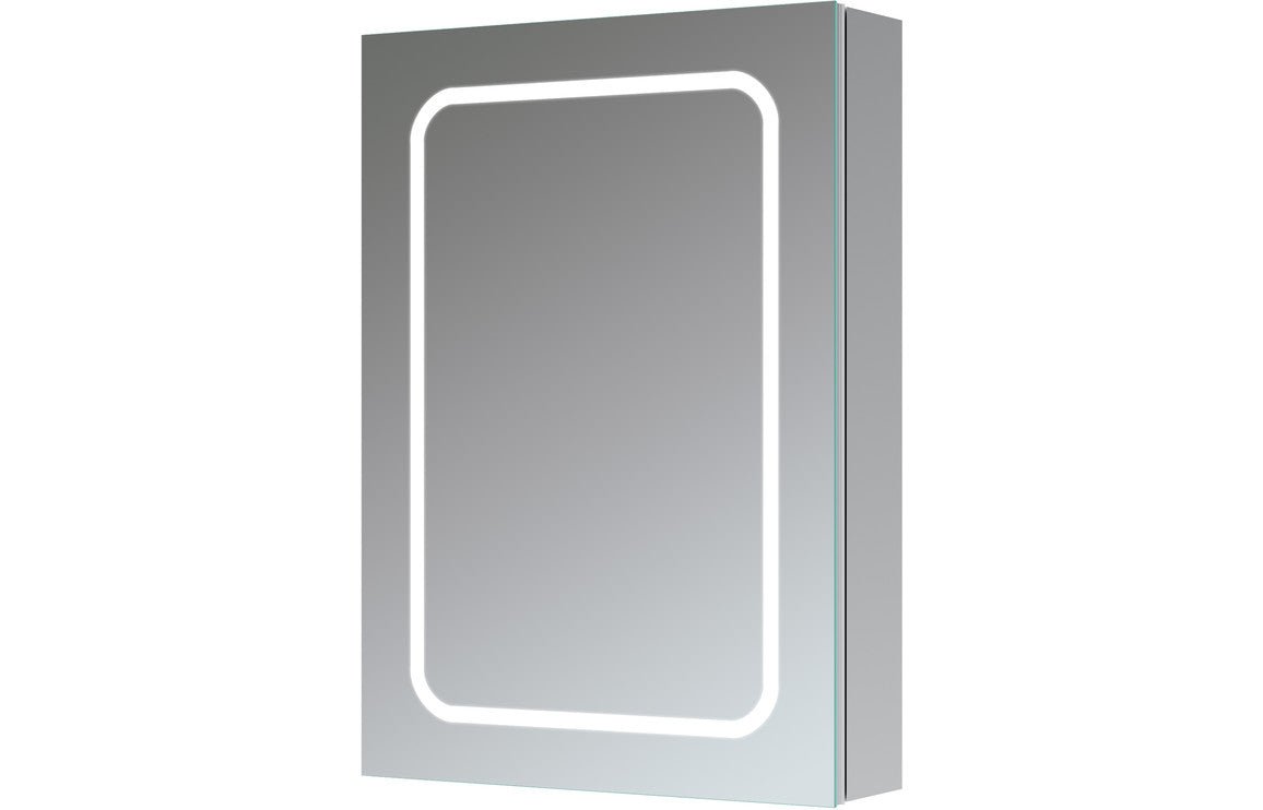 Vice 500mm 1 Door Front-Lit LED Mirror Cabinet - bathandtile