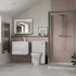 vito 510mm wall hung 2 drawer basin unit basin white gloss, Alessio, Wall Hung Vanity Unit, 5