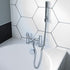 vito chrome bath filler tap with shower mixer kit 1, Alessio, Chrome Bath Shower Mixer Taps, Bath Taps, Taps, 2