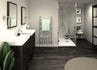 warm grey matt 900mm plywood square edge wet wall panel, Perform Panel, Plywood Wet Wall Panels, Wet Wall Panels, 1