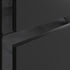 zane 615mm wall hung basin unit white basin matt black glass, Alessio, Wall Hung Vanity Unit, 4