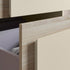 zane 615mm wall hung basin unit white basin matt cotton oak effect finish, Alessio, Wall Hung Vanity Unit, 2