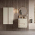 zane 615mm wall hung basin unit white basin matt cotton oak effect finish, Alessio, Wall Hung Vanity Unit, 6