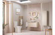 Zante 350mm Wall Hung Tall Unit - Matt Cotton - bathandtile