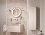 Zante 350mm Wall Hung Tall Unit - Matt Cotton - bathandtile
