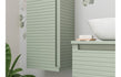 Zante 350mm Wall Hung Tall Unit - Willow Green - bathandtile