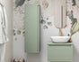 Zante 350mm Wall Hung Tall Unit - Willow Green - bathandtile