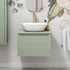 zante 600mm wall hung basin unit worktop willow green, Alessio, Wall Hung Vanity Unit, 3