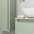 zante 600mm wall hung basin unit worktop willow green, Alessio, Wall Hung Vanity Unit, 6