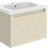 zante 615mm wall hung basin unit matt cotton, Alessio, Wall Hung Vanity Unit, 3
