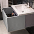 zante 615mm wall hung basin unit mineral grey, Alessio, Wall Hung Vanity Unit, 5
