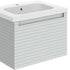zante 615mm wall hung basin unit mineral grey, Alessio, Wall Hung Vanity Unit, 4