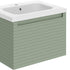 zante 615mm wall hung basin unit willow green, Alessio, Wall Hung Vanity Unit, 3