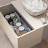 zante 800mm wall hung basin unit worktop matt cotton, Alessio, Wall Hung Vanity Unit, 3