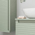 zante 800mm wall hung basin unit worktop willow green, Alessio, Wall Hung Vanity Unit, 4
