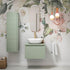zante 800mm wall hung basin unit worktop willow green, Alessio, Wall Hung Vanity Unit, 3