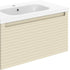 zante 815mm wall hung basin unit matt cotton, Alessio, Wall Hung Vanity Unit, 4