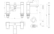 zara chrome bath filler mixer tap with shower kit, Alessio, Chrome Bath Shower Mixer Taps, Bath Taps, Taps, 5