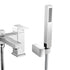 zara chrome bath filler mixer tap with shower kit, Alessio, Chrome Bath Shower Mixer Taps, Bath Taps, Taps, 3