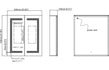 zenna 600mm 2 door front lit led mirror cabinet, Alessio, Illuminated Bathroom Mirror, Mirror Bathroom Cabinets, Mirrors, 7